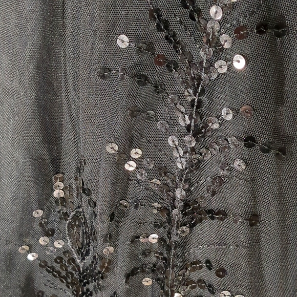 Forever 21 Black Sequin Holiday Dress Size L NWOT - Picture 5 of 11